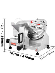 Charger l'image dans la visionneuse de galerie, Amocart Meat Slicer 200W/240W/320W/340W Electric Deli Food Slicer Adjustable Thickness for Commercial Home Use Cut Meat Cheese
