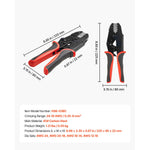 SucceBuy Crimping Tool Solar Connector Crimper Tool Kit Clear Metric & AWG Markings with Solar Connectors Wrenches Storage Case