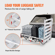 Bild in Galerie-Viewer laden, Amocart 47/53/60 in Hitch Cargo Carrier 400/500lb Capacity Trailer Hitch Mount Aluminum Cargo Basket for Truck Pickup Camping
