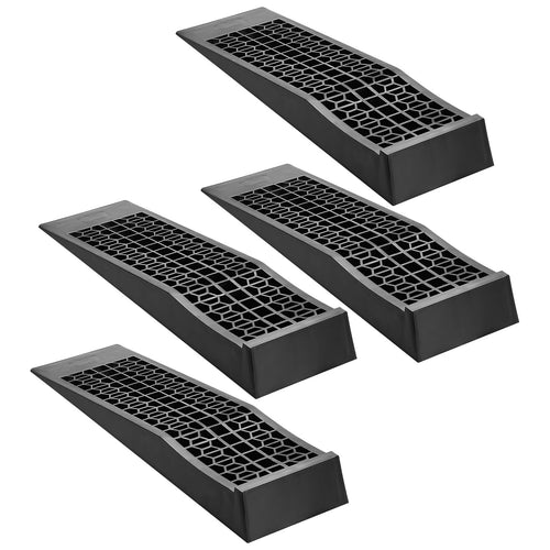 Amocart Car Ramps Portable Low Profile Car Service Ramps for Garage Maintenance& Oil Changes Heavy Duty for Low Chassis Vehicle