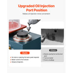 SucceBuy Vacuum Investing Casting Machine Convenient Oil Injection Port Precision Pressure Gauge 11 x 11in Workbench for Jewelry