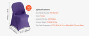 Load image into Gallery viewer, SucceBuy 50 Pcs Purple Chair Covers Polyester Spandex Chair Cover Stretch Slipcovers for Wedding Party Flat-Front Chair Covers
