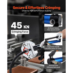 SucceBuy Hydraulic Hose Crimper with Dies Snap-On & Carrying Case Hydraulic A/C Hoses Crimping Tool for Air Conditioning Repair