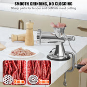 Bild in Galerie-Viewer laden, Amocart Manual Meat Grinder 304 Stainless Steel Hand Meat Grinder with Suction Cup&amp;Steel Table Clamp Meat Mincer Sausage Maker

