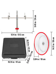 Charger l'image dans la visionneuse de galerie, Amocart Adjustable Steel Hole Saw Cutter Kit 40-200mm w/ Shield Hole Cutter Drill Bit DIY Tool Sheetrock Veneer Slate
