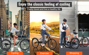 Bild in Galerie-Viewer laden, Amocart 20inch 7 Speed Adult Tricycles Bike Adult Trikes 3-Wheeled Bicycles Carbon Steel Cruiser Bike with Basket
