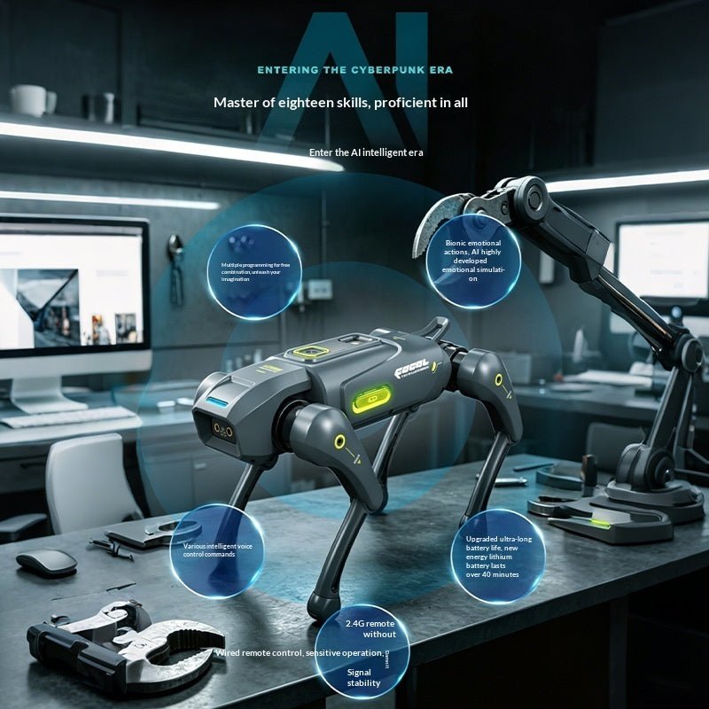 AI-powered Robotic Dog Tech-driven Programmable Machine Dog With Voice Interaction - AMOCART416754a307e2e67cbc6ecc6bc6c9c44a