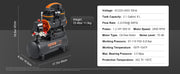 Bild in Galerie-Viewer laden, Amocart Silent Air Compressor 9L 18L 24L 35L Quiet Oil-free Portable Air Pump for Home Repair Tire Inflation Whisper Compressor
