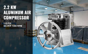 Charger l'image dans la visionneuse de galerie, Amocart Air Compressor Heads Piston Twin Cylinder Single Stage 2.2KW 375L/MIN 12CFM 11Bar 159.5PSI 1300RPM for Chemical Textile

