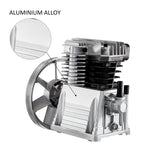 SucceBuy Air Compressor Heads 2.2KW Twin Cylinder 3 HP Single Stage 1300RPM Piston Pump Suitable for Industry Machinery Farm