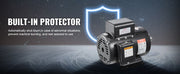 Bild in Galerie-Viewer laden, Amocart 7.5HP Air Compressor Motor 230V 31.6Amps Electric Single Phase Motor 3450RPM 184T Frame for Compressors CW/CCW Rotation

