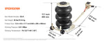 SucceBuy Pneumatic Jack 3 Ton/5 Ton Triple Bag Air Jack Quick Lift Heavy Duty Car Repair Jacks Folding Rod Jacks with Two Wheels
