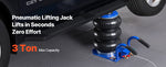 SucceBuy Air Jack 3 Ton/6613 lbs Triple Bag Air Jack Airbag with Steel Pipes Lift Up to 17.7 inch/450 mm Fast Lifting Pneumatic