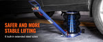 SucceBuy Pneumatic Jack 3 Ton/5 Ton Triple Bag Air Jack Quick Lift Heavy Duty Car Repair Jacks Folding Rod Jacks with Two Wheels