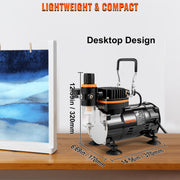 Bild in Galerie-Viewer laden, Amocart Professional Dual-Action Airbrush Kit 120W Electric Spray Gun Air Brush Painting Art Nail Tattoo Makeup Model Sprayer
