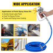 Load image into Gallery viewer, Amocart Airless Paint Spray Hose Kit 50ft 3600 psi High Pressure Fiber Tube 8 inch Rod Pole Including 517 Tip and Tip Guard
