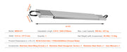 Charger l'image dans la visionneuse de galerie, Amocart Telescoping Aluminum Work Plank 6-9 Feet 500lbs Capacity 12.5inch Width Aluminum Scaffold Plank Extension Staging Plank
