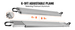 Amocart Telescoping Aluminum Work Plank 6-9 ft  500lbs Capacity 12.5 inch Width Aluminum Scaffold Plank Extension Staging Plank