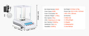 Bild in Galerie-Viewer laden, Amocart Analytical Balance High Precision Electronic Digital Analytical Balance with Glass Draft Shield for Laboratory Jewelry
