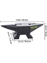 Bild in Galerie-Viewer laden, Amocart 10-60Kg Steel Single Round Horn Anvil Steel Block Blacksmith Bench Tool Jewelry Making Manual Equipment for Metalsmiths

