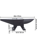 Amocart 10-60Kg Steel Single Round Horn Anvil Steel Block Blacksmith Bench Tool Jewelry Making Manual Equipment for Metalsmiths