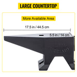 Amocart 10-60Kg Steel Single Round Horn Anvil Steel Block Blacksmith Bench Tool Jewelry Making Manual Equipment for Metalsmiths