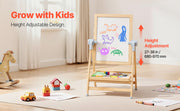 Bild in Galerie-Viewer laden, Amocart Standing Magnetic Drawing Board WordPad Art Easel with Painting Accessories Children Educational Toys for Kids Boy Girl
