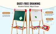 Bild in Galerie-Viewer laden, Amocart 32PCS Kids Drawing Board Painting Accessories with Chalks Dry-Erase Markers &amp; Paper Kit for Desktop/Standing Art Easel
