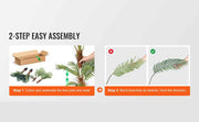 Charger l'image dans la visionneuse de galerie, Amocart Artificial Palm Tree 4/5/6 FT Faux Plant Secure PE Material &amp; Anti-Tip Tilt Protection Low-Maintenance Plant for Home

