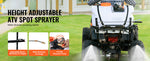 SucceBuy ATV Spot Sprayer 15.9 Gal/60 L ATV/UTV Broadcast Sprayer with A Nozzle Boom 12 V Pump Weed Sprayer with Water Tank