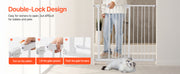 Charger l'image dans la visionneuse de galerie, Amocart Baby Gate 28/30/36 Inches High Dog Gate Easy Step Walk Thru Child Pet Security Pressure Mount Kit Wall Cups Doorways

