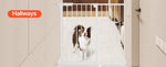 Amocart Baby Gate 28/30/36 Inches High Dog Gate Easy Step Walk Thru Child Pet Security Pressure Mount Kit Wall Cups Doorways