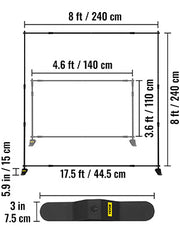 Charger l'image dans la visionneuse de galerie, Amocart 3x2.4M Backdrop Background Stand Adjustable Telescopic Backdrop Banner Stand for Photocall Video Wedding Event Party
