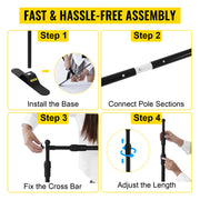 Charger l'image dans la visionneuse de galerie, Amocart 2.4x2.4M Backdrop Background Stand Adjustable Telescopic Backdrop Banner Stand for Photocall Video Wedding Event Party
