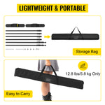 Amocart 3x2.4M Backdrop Background Stand Adjustable Telescopic Backdrop Banner Stand for Photocall Video Wedding Event Party