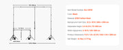 Load image into Gallery viewer, Amocart Backdrop Stand Adjustable Photo Backdrop Kit Heavy Duty Projector Screen Stand for Wedding Photo Video Studio Party

