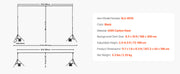 Load image into Gallery viewer, Amocart Backdrop Stand Adjustable Photo Backdrop Kit Heavy Duty Projector Screen Stand for Wedding Photo Video Studio Party
