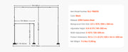Load image into Gallery viewer, Amocart Backdrop Stand Adjustable Photo Backdrop Kit Heavy Duty Projector Screen Stand for Wedding Photo Video Studio Party
