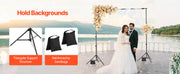 Load image into Gallery viewer, Amocart Backdrop Stand Adjustable Photo Backdrop Kit Heavy Duty Projector Screen Stand for Wedding Photo Video Studio Party
