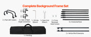 Load image into Gallery viewer, Amocart Backdrop Stand Adjustable Photo Backdrop Kit Heavy Duty Projector Screen Stand for Wedding Photo Video Studio Party
