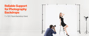 Load image into Gallery viewer, Amocart Backdrop Stand Adjustable Photo Backdrop Kit Heavy Duty Projector Screen Stand for Wedding Photo Video Studio Party
