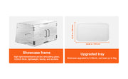 Charger l'image dans la visionneuse de galerie, Amocart 2 Tray Clear Pastry Display Case Acrylic Commercial Countertop Bakery Display Case with Front and Rear Door for Bread
