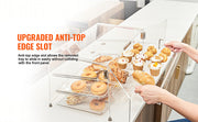 Bild in Galerie-Viewer laden, Amocart 2/3-Tier Commercial Acrylic Pastry Bakery Display Case with Rear Door Access &amp; Removable Shelves for Donut Bagels Cake
