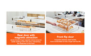 Bild in Galerie-Viewer laden, Amocart 2/3-Tier Commercial Acrylic Pastry Bakery Display Case with Rear Door Access &amp; Removable Shelves for Donut Bagels Cake
