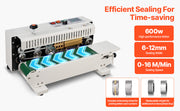 Bild in Galerie-Viewer laden, Amocart Horizontal Bag Band Sealing Machine Continuous Band Sealer Machine Carbon Steel for 0.02-0.8 mm Plastic Bags Films
