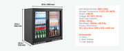 Charger l'image dans la visionneuse de galerie, Amocart 7.4/11.4 Cu. Ft Back Bar Cooler with LED Lighting Adjustable Shelves Low-E Glass Display Cooler for Beer Wine Drink

