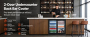 Charger l'image dans la visionneuse de galerie, Amocart 7.4/11.4 Cu. Ft Back Bar Cooler with LED Lighting Adjustable Shelves Low-E Glass Display Cooler for Beer Wine Drink
