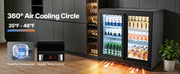 Bild in Galerie-Viewer laden, Amocart 7.4/11.4 Cu. Ft Back Bar Cooler with LED Lighting Adjustable Shelves Low-E Glass Display Cooler for Beer Wine Drink
