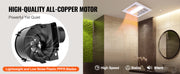 Charger l'image dans la visionneuse de galerie, Amocart Bathroom Exhaust Fan 80/110CFM High-Efficiency Ventilation 1.5sones Low Noise Operation Energy-Saving Bathroom Ceiling
