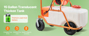 Load image into Gallery viewer, Amocart Battery Powered 15 Gal Garden Weed Sprayer with Wheeled Cart 126FT Hose with Reel 8 Nozzles 2 Wands with Lock for Crop
